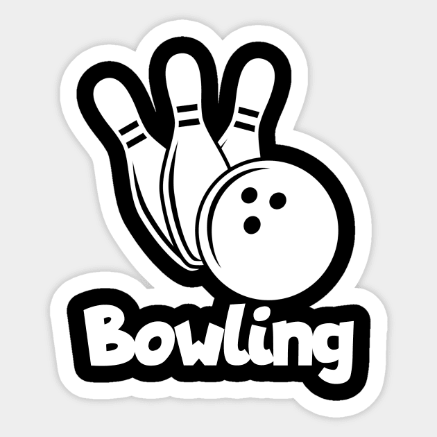 Bowling Sticker by maxcode